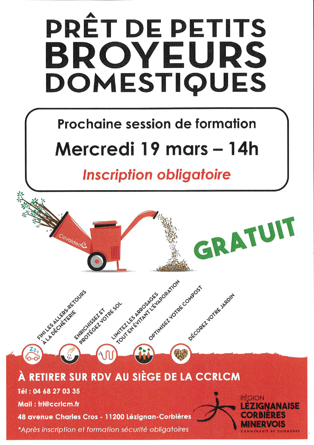 PRET DE PETITS BROYEURS